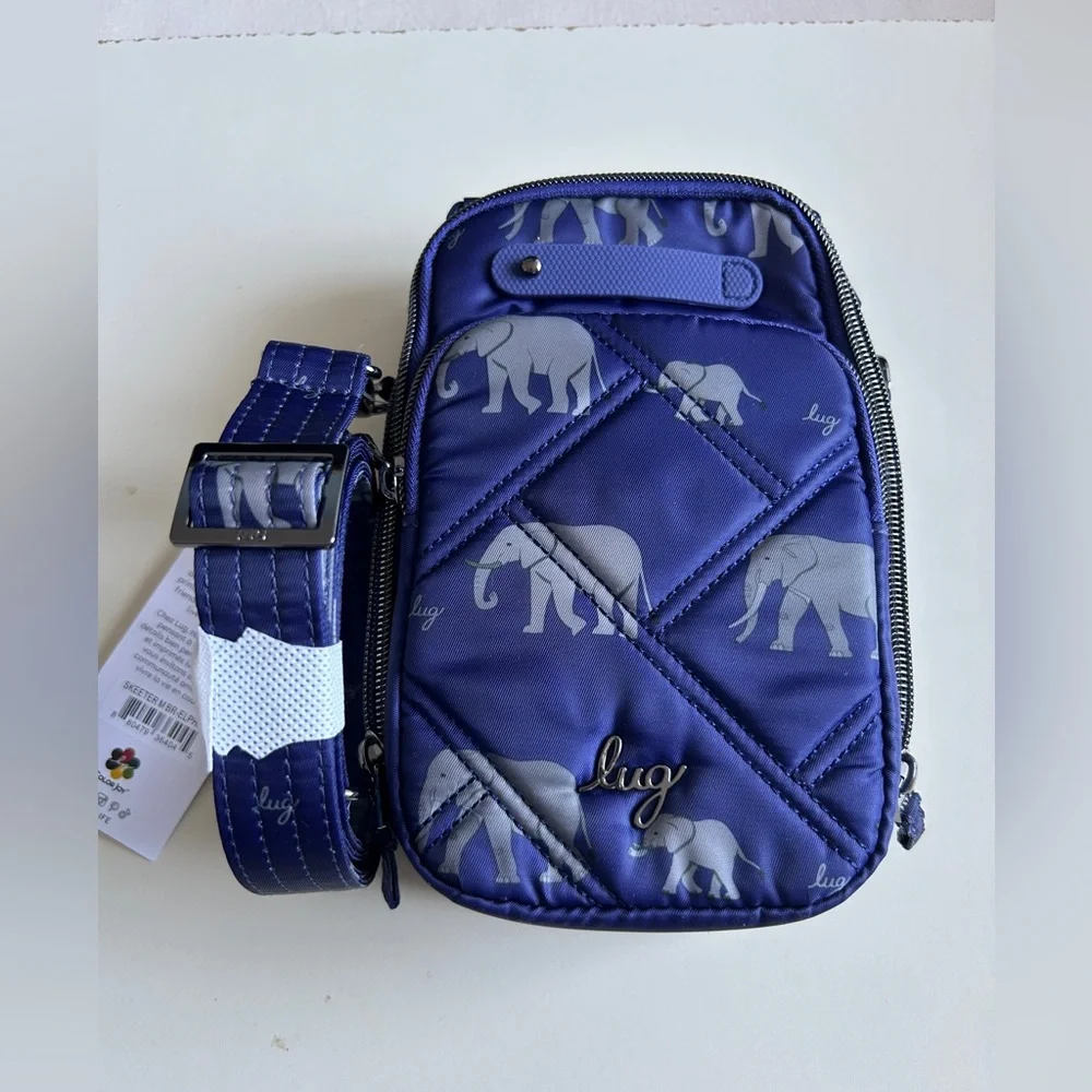LUG SKEETER MINI BRIDGE ELEPHANT PURPLE NWT - Picture 1 of 8